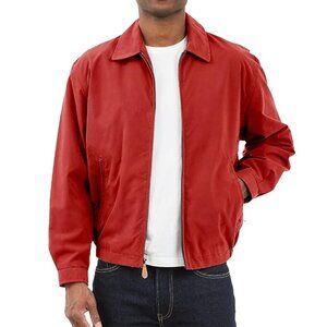 London Fog Mens Auburn Zip-Front Golf Jacket Chili (Red) Size Medium NEW